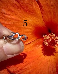 Windy Wave Sterling Silver Toe Ring