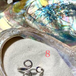 Open Front Swirl Sterling Silver Toe Ring